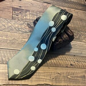 Elegant Green and Black Men's Tie